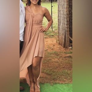 Mauve wedding guest / bridesmaid dress - Small